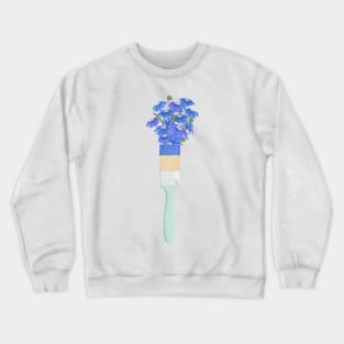 Floral paint brush Crewneck Sweatshirt